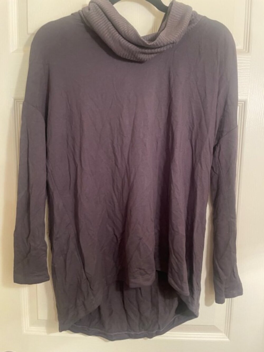Lou & Grey LOFT Green Cowl Neck Tunic Top Medium NWOT